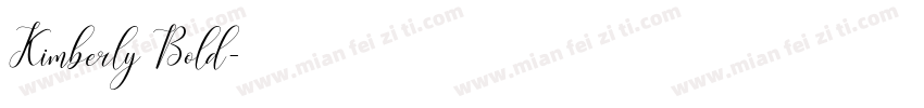 Kimberly Bold字体转换